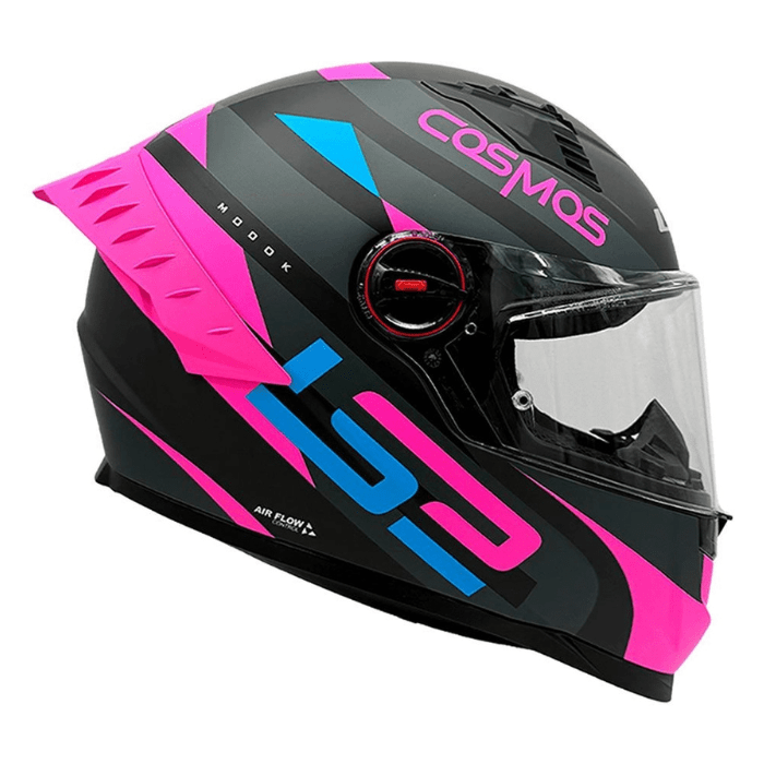 CASCO LS2 FF816 COSMOS MODOK NEGRO ROSA MATE4