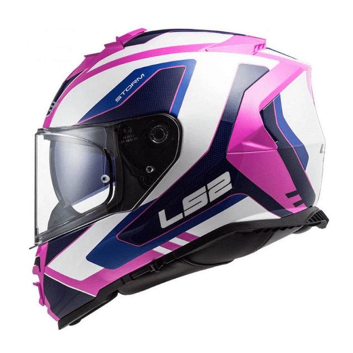 CASCO LS2 FF800 STORM II TECHY BLANCO ROSA4