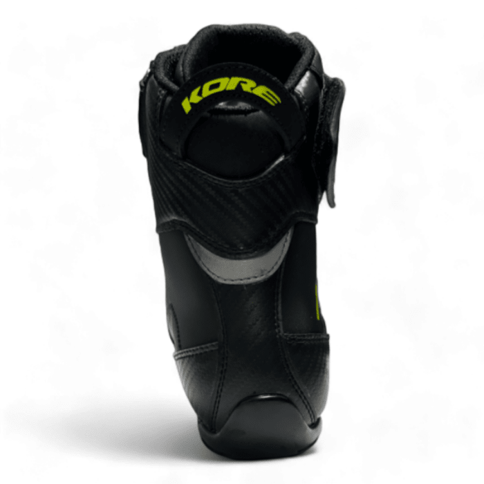 Bota Moto Kore Rapid Negro Amarillo Fluor4