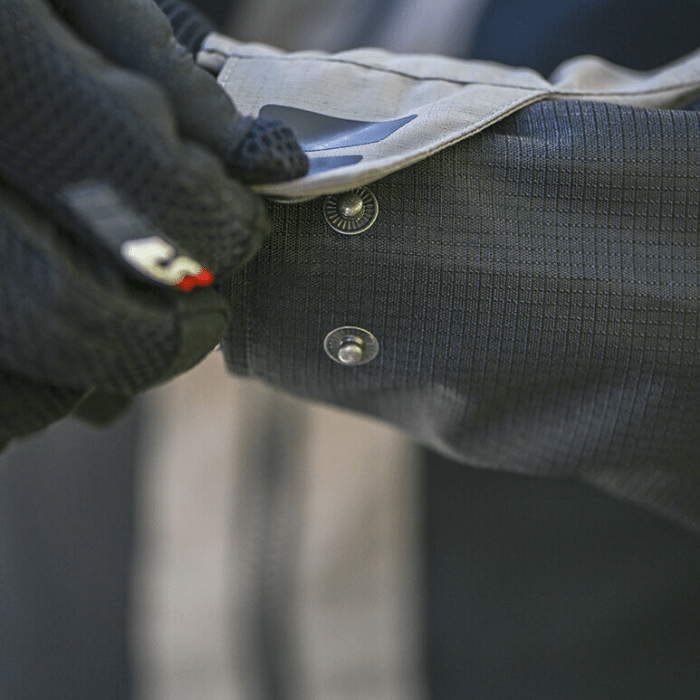 CHAQUETA LS2 GARDA AIR NEGRA ROJA4