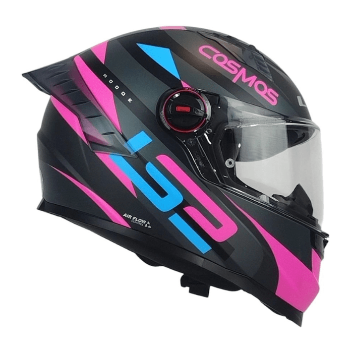 CASCO LS2 FF816 COSMOS MODOK NEG ROSA MATE ST4
