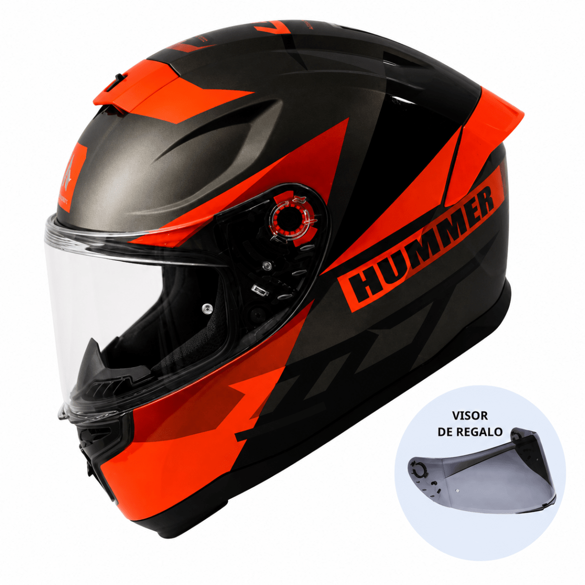 CASCO MT FF114 HUMMER QUO B5 ROJO BRILLO | ELIGE UN CLÁSICO QUE NUNCA PASA DE MODA (VISOR OSCURO DE REGALO)2
