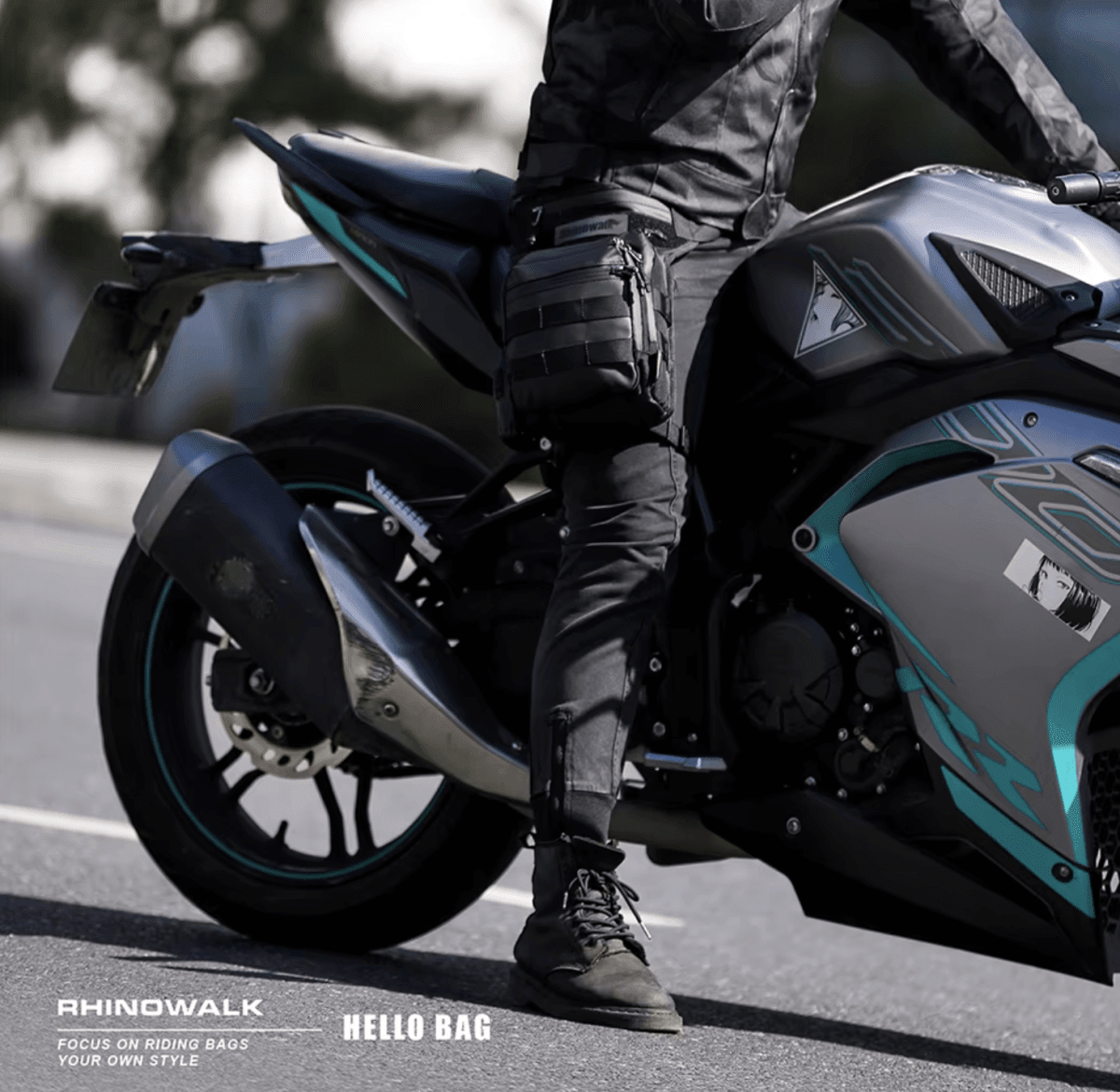 Muslera para moto Rhinowalk MT102 multifuncional 3 litros4