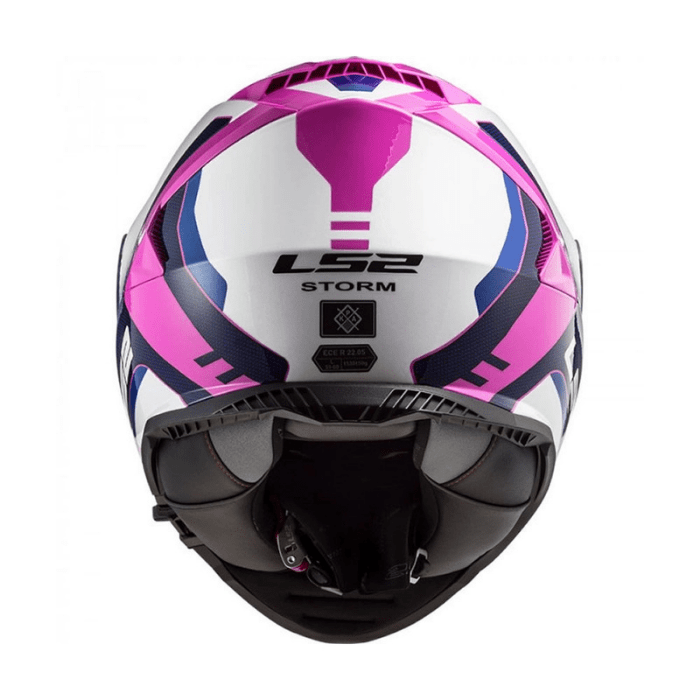CASCO LS2 FF800 STORM II TECHY BLANCO ROSA5