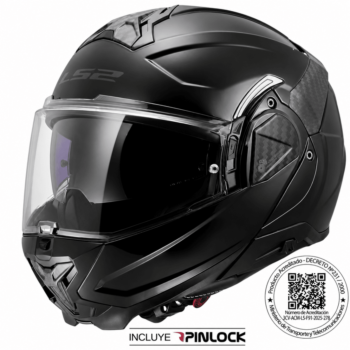 CASCO LS2 FF910 ADVANT II NEGRO MATE | CERTIFICADO ECE 22.061