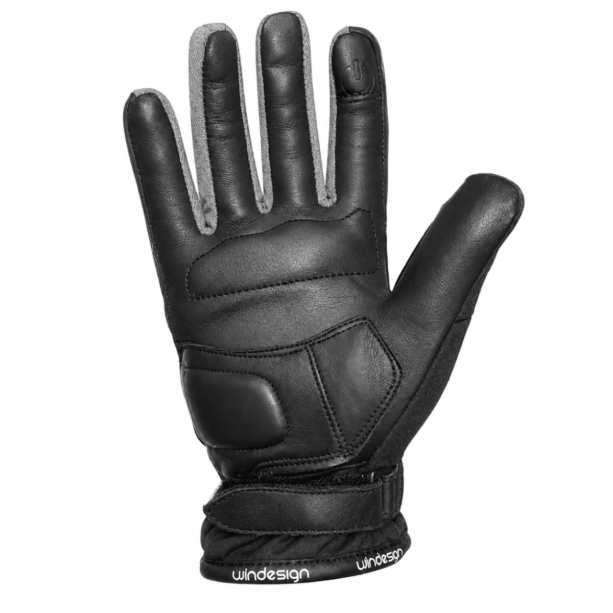 GUANTE INVIERNO MUJER NEGRO GRIS | CALIDEZ Y PROTECCIÓN PARA EL FRIO2