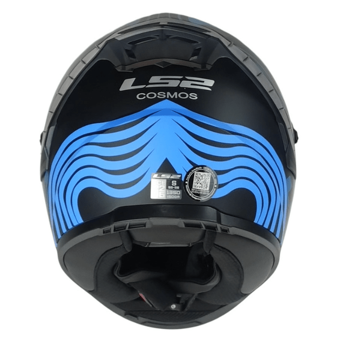 CASCO LS2 FF816 COSMOS BEATS NEGRO AZUL MATE6