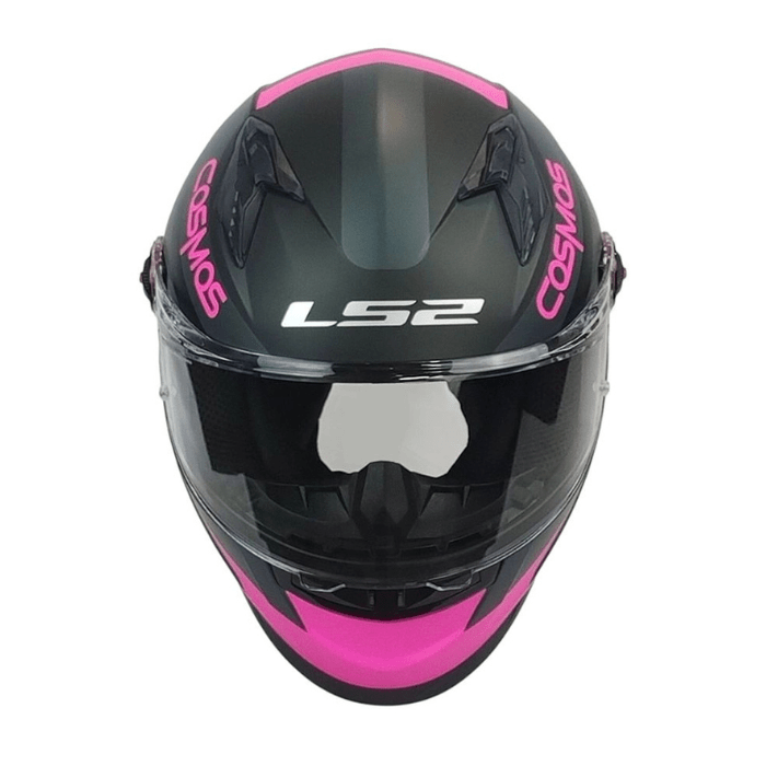 CASCO LS2 FF816 COSMOS MODOK NEG ROSA MATE ST6