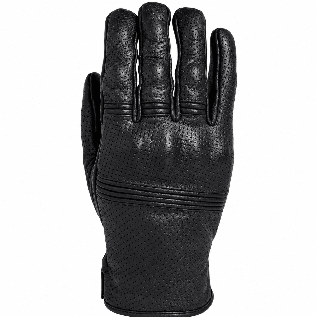 GUANTE DE CUERO HOMBRE NEGRO PERFORADO | ESTILO Y PROTECCIÓN PARA CADA RECORRIDO1