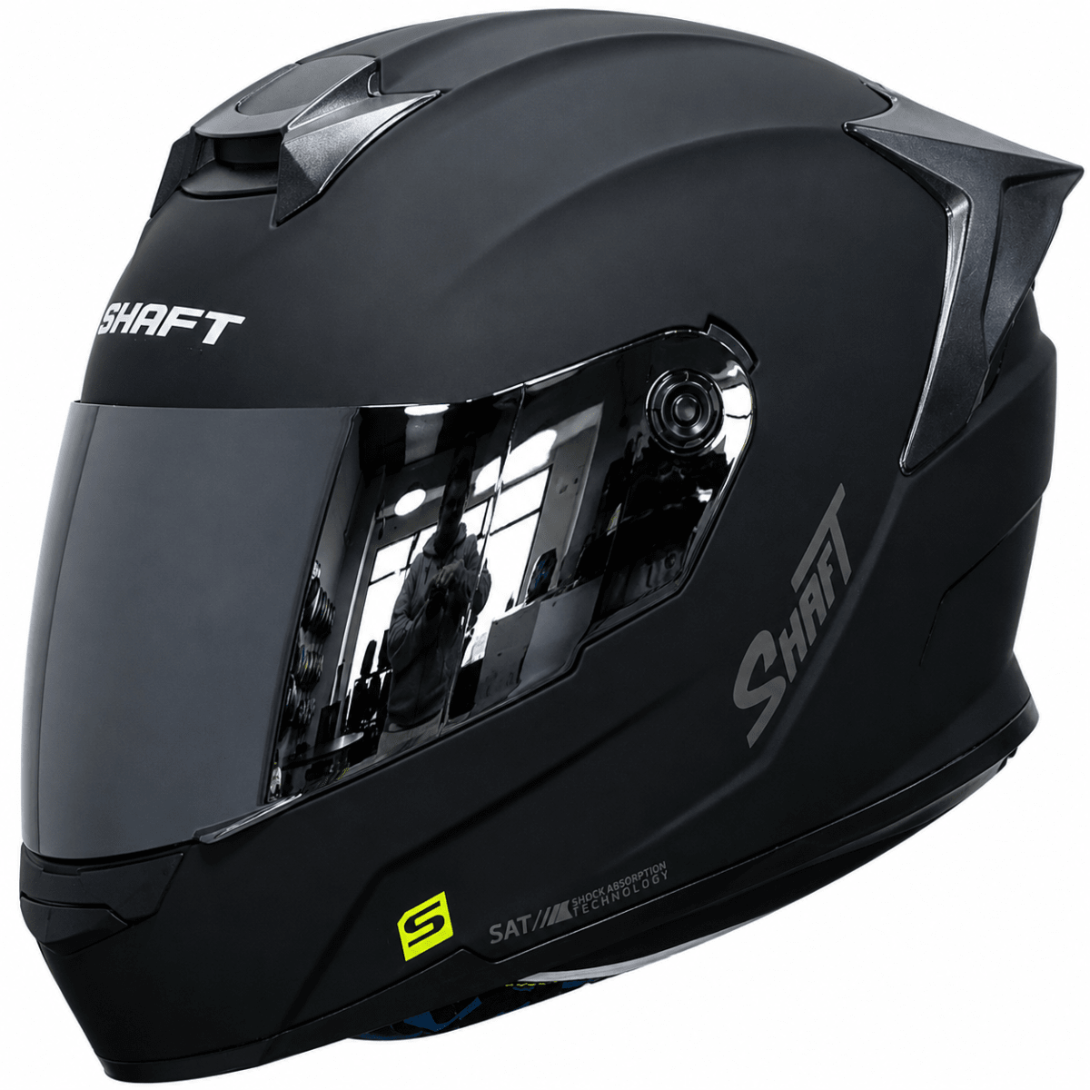 CASCO SHAFT 502SP SOLID NEGRO SILVER | CASCO INTEGRAL CERTIFICADO DOT ACREDITADO2