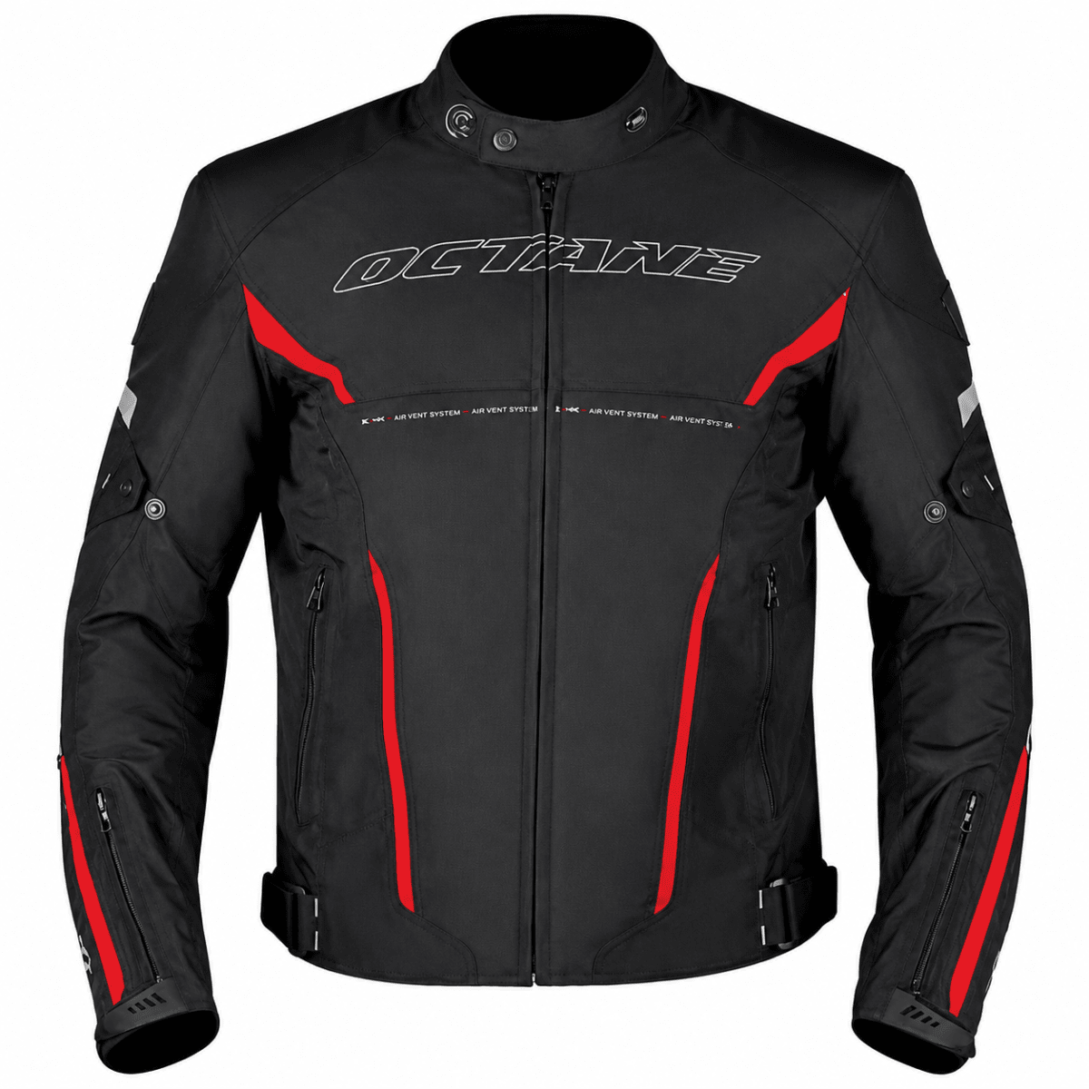 CHAQUETA OCTANE CONTRACT NEGRO ROJO | PROTECCIÓN Y CONFORT PARA CADA KILÓMETRO1
