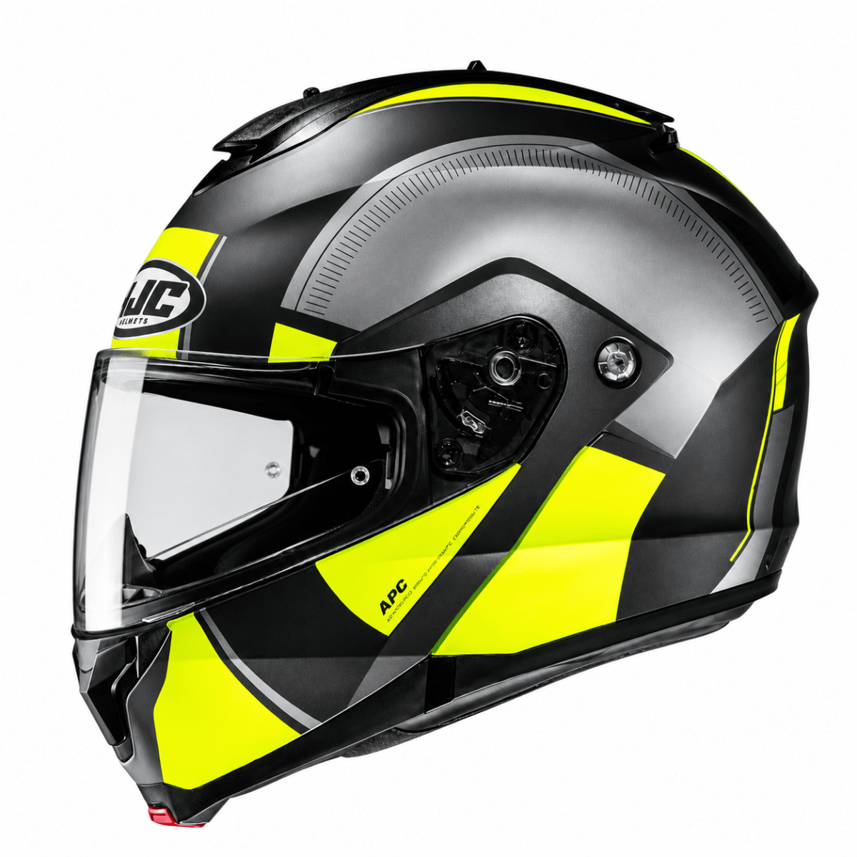 CASCO HJC C91N JYN MC5 AMARILLO GRIS | CASCO ABATIBLE CON VISOR SOLAR2