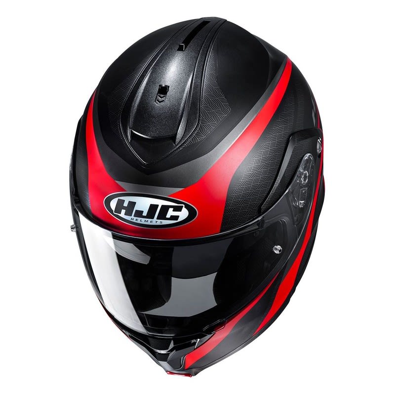 CASCO HJC C91 TALY MC1SF NEGRO ROJO | CASCO ABATIBLE CON VISOR SOLAR2