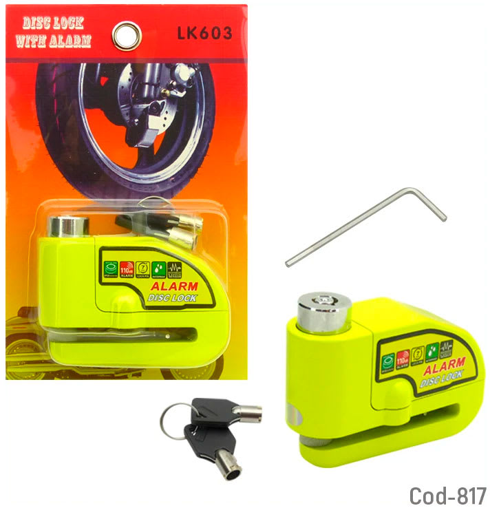 Candado Freno De Disco Con Alarma Para Moto1