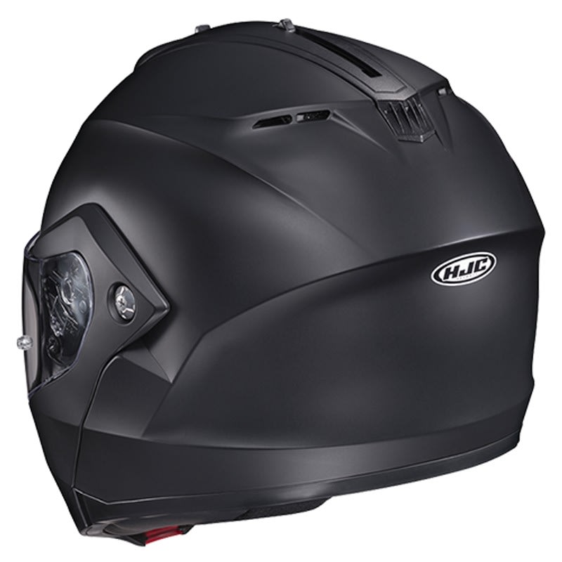 CASCO HJC C91N SOLID NEGRO MATE | CASCO ABATIBLE CON VISOR SOLAR Y PREPARADO PARA PINLOCK4