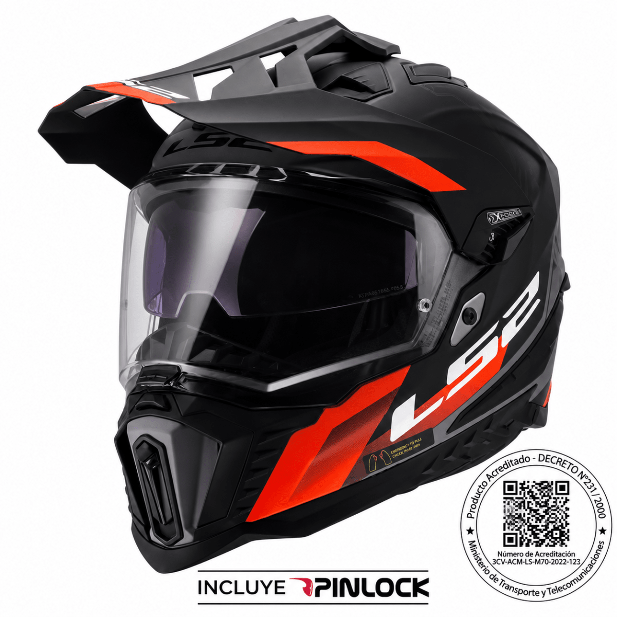 CASCO LS2 MX701 EXPLORER NEGRO ROJO GRIS MATE | AVENTURA, SEGURIDAD Y MÁXIMO CONFORT1