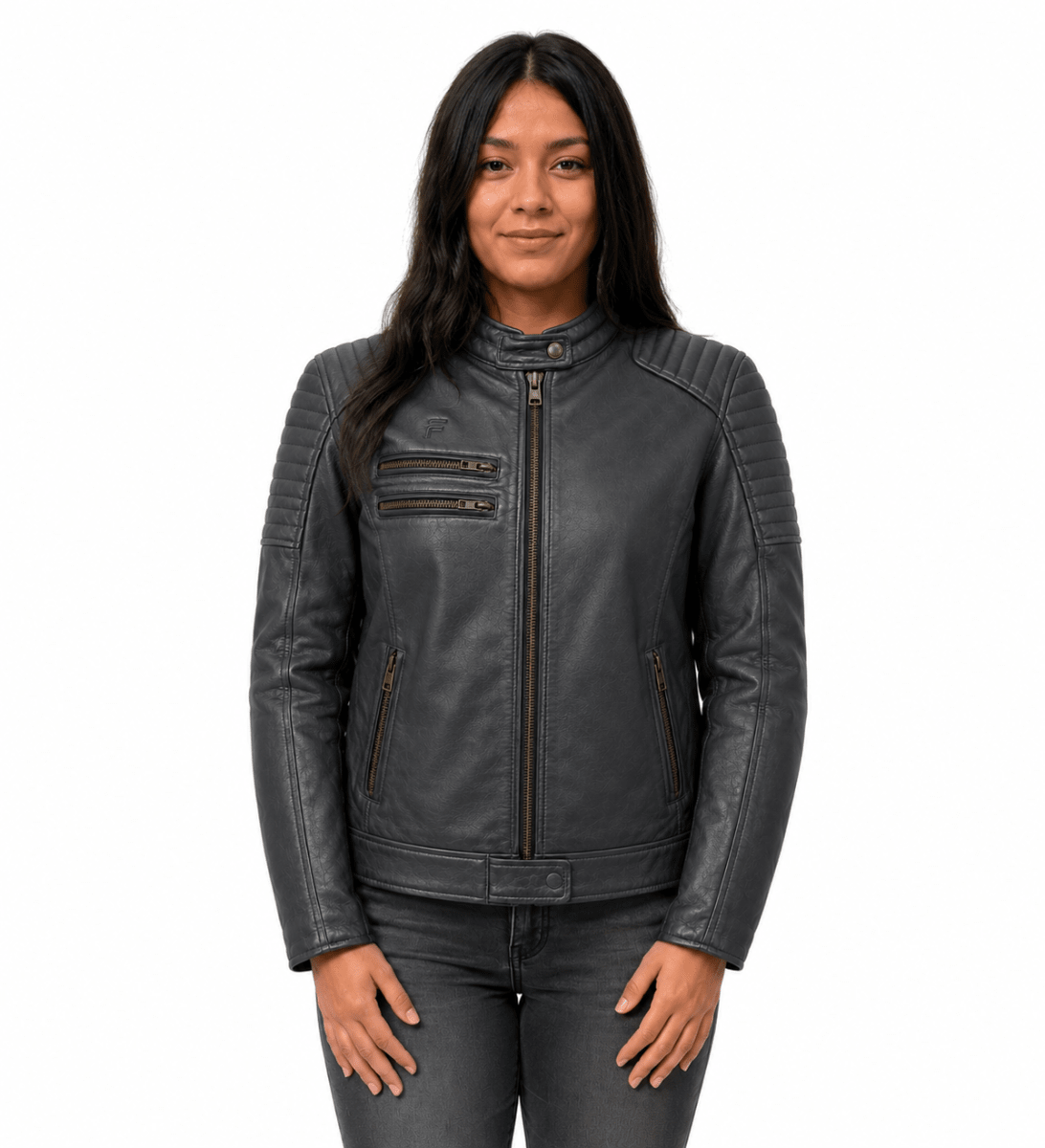 CHAQUETA CUERO 1,8 MM MUJER NEGRA | ELEGANCIA Y PROTECCIÓN EN CADA RUTA2