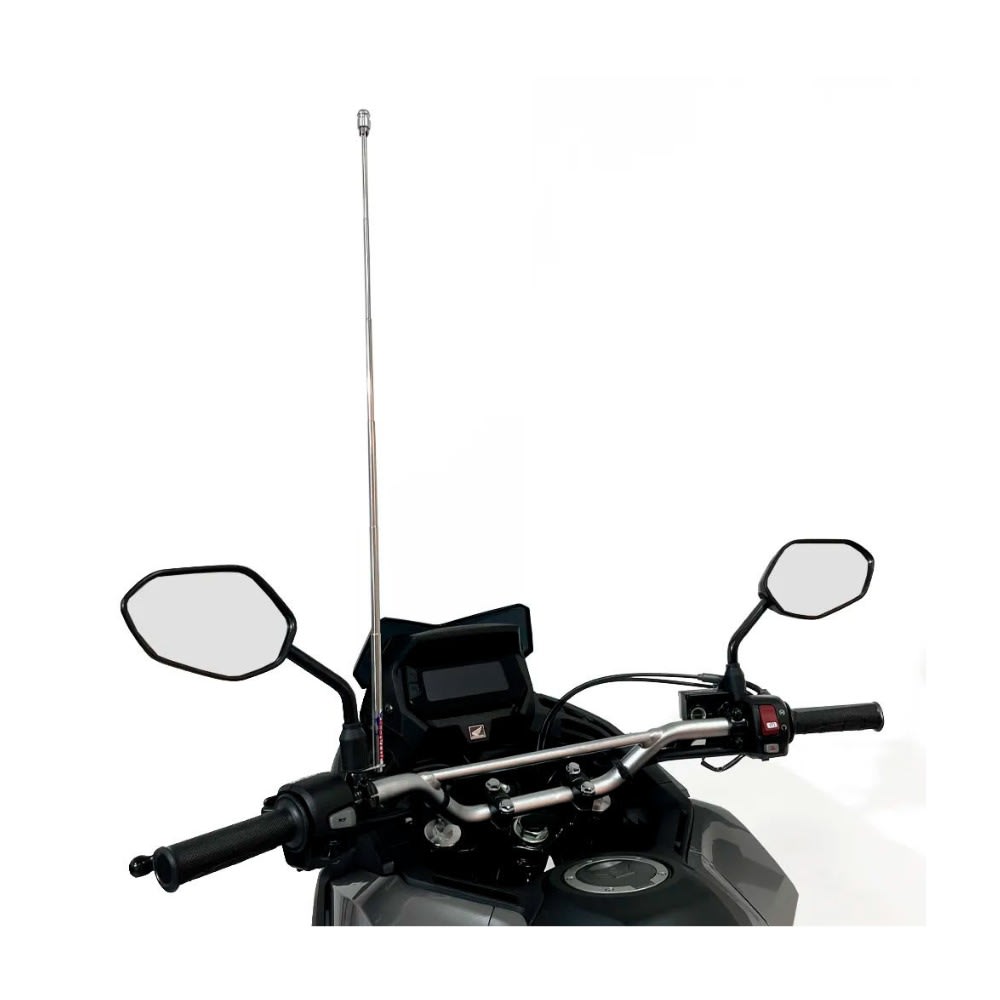 ANTENA CORTA HILO PARA MOTO RETRÁCTIL A PERNO NEGRA 47605