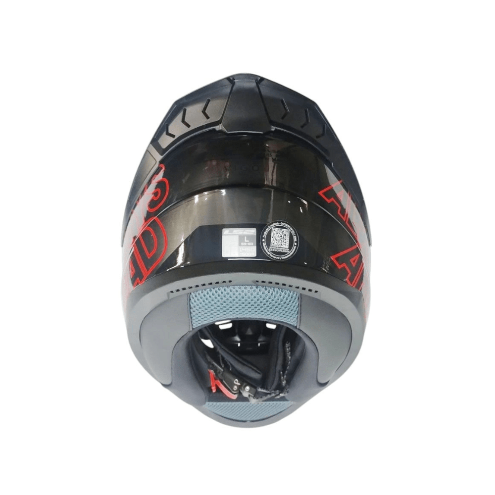 CASCO PARA MOTO LS2 FF810 VIGO SHIFT JEANS TITANIO ROJO5
