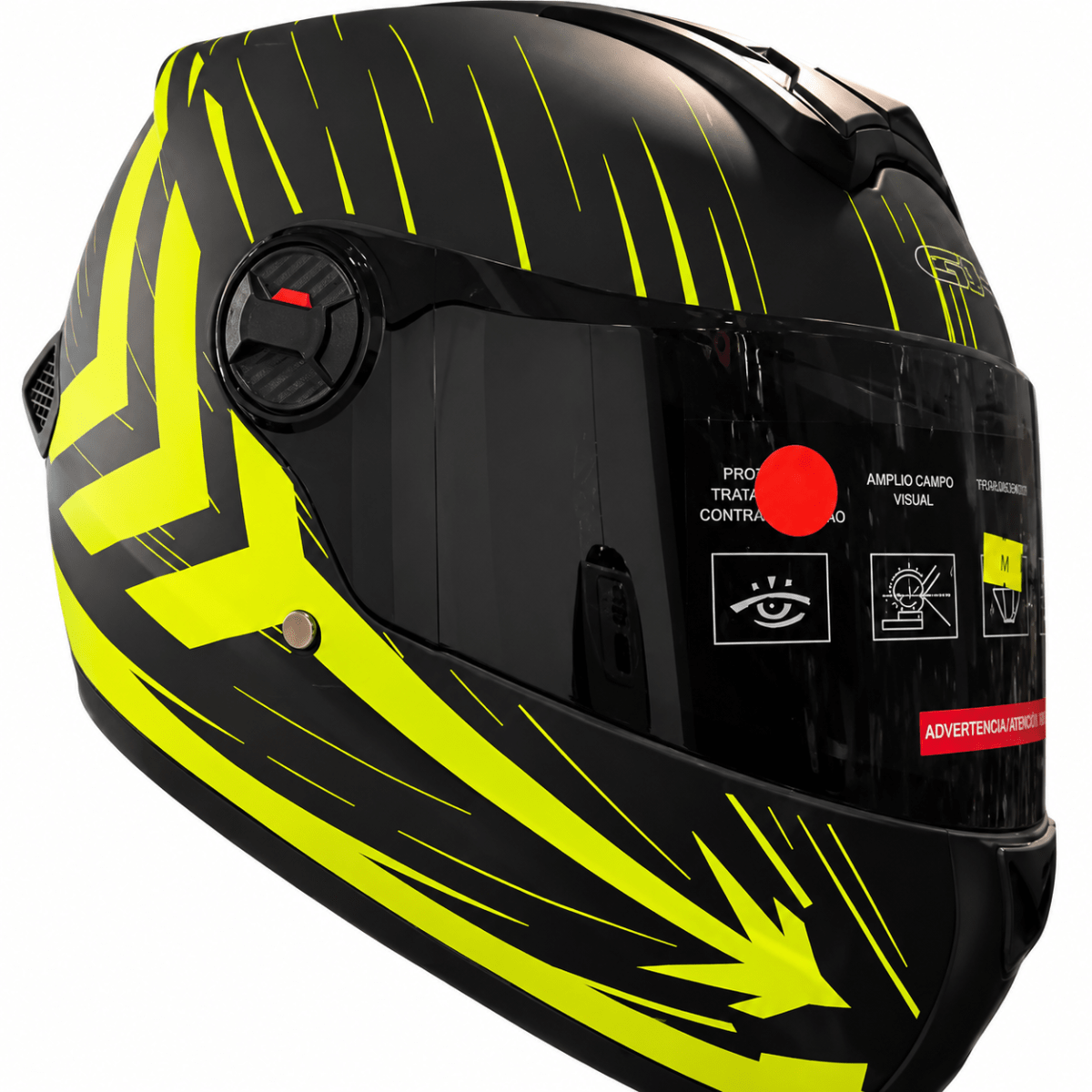 CASCO INTEGRAL GHB M-61 NEGRO AMARILLO MICA OSCURA | PROTECCIÓN Y ESTILO2