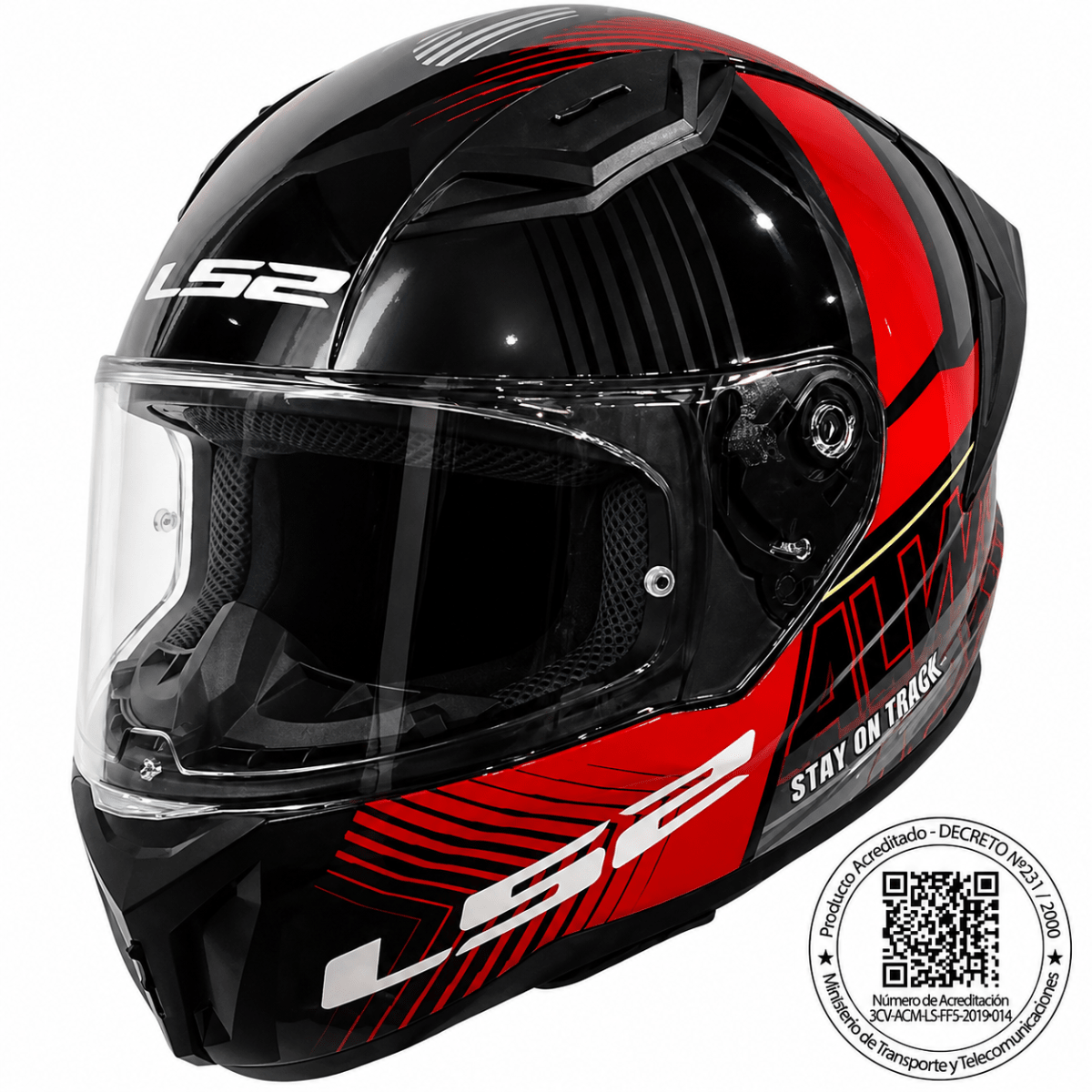 CASCO LS2 FF810 VIGO SHIFT JEANS TITANIO ROJO | CERTIFICADO ECE 22.061