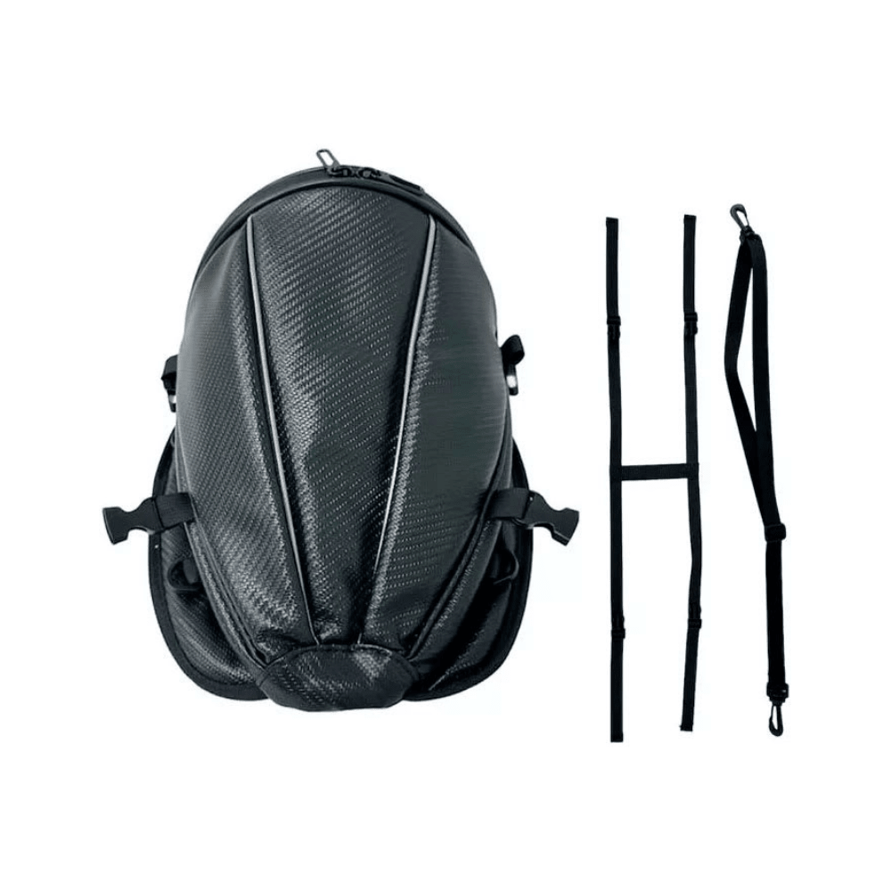 BOLSO PARA MOTO PARTE TRASERA UNIVERSAL IMPERMEABLE NEGRO | MÁXIMA VERSATILIDAD1