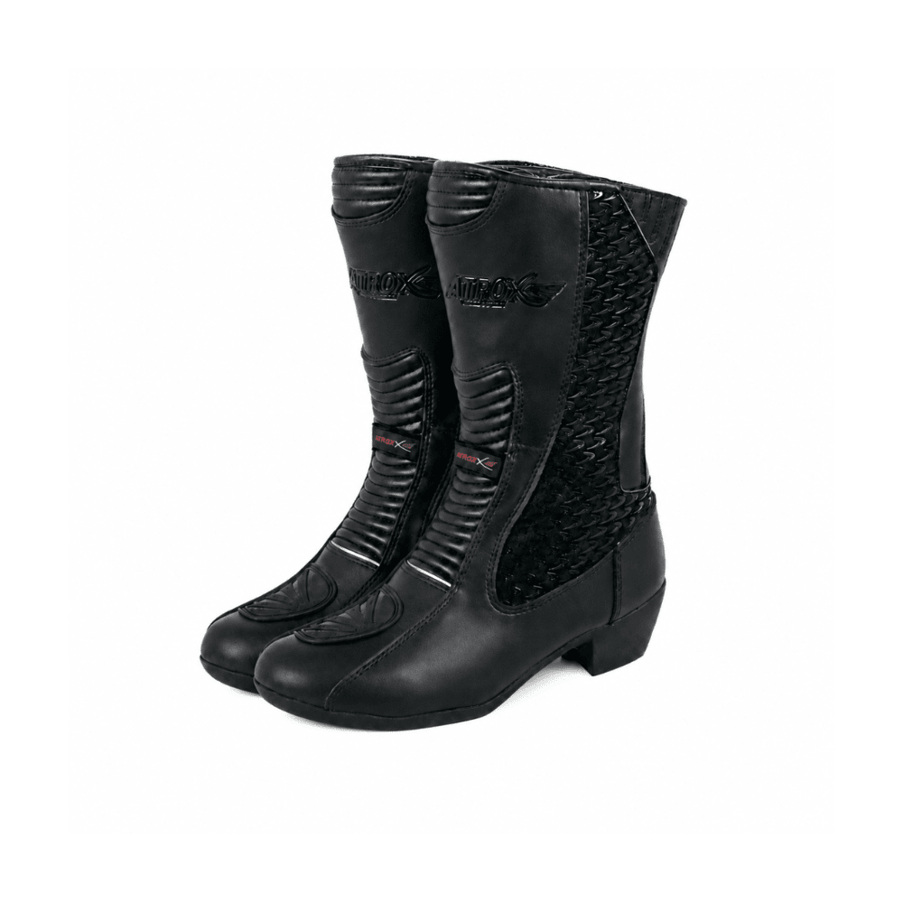 BOTA ATROX TURISMO MUJER LARGA 6070 NEGRA | VIAJA CON SEGURIDAD Y MÁXIMO CONFORT1