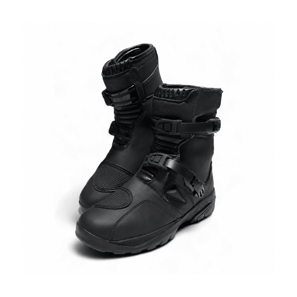 BOTA PARA MOTO KORE MIDLAND NEGRO CAÑA LARGA RESISTENTE AL AGUA1