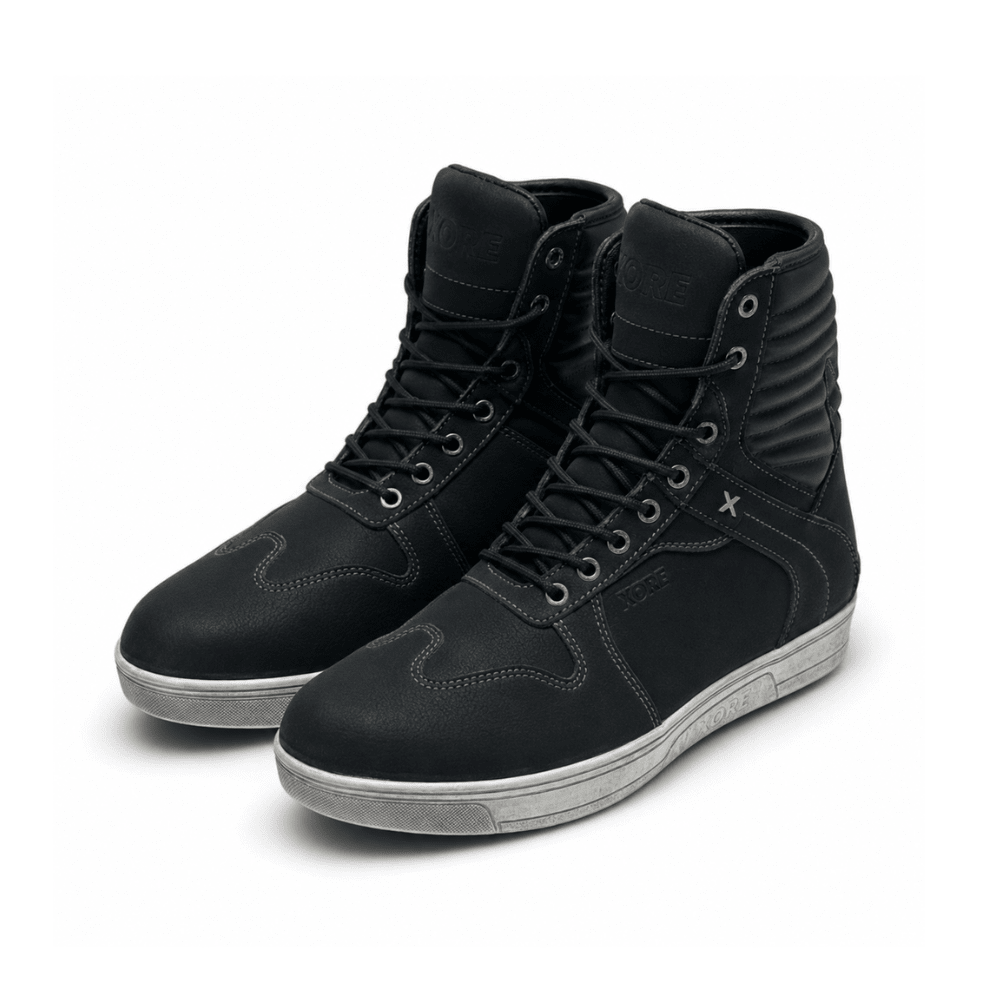 BOTA PARA MOTO HOMBRE KORE URBAN CON PROTECCIONES NEGRA1