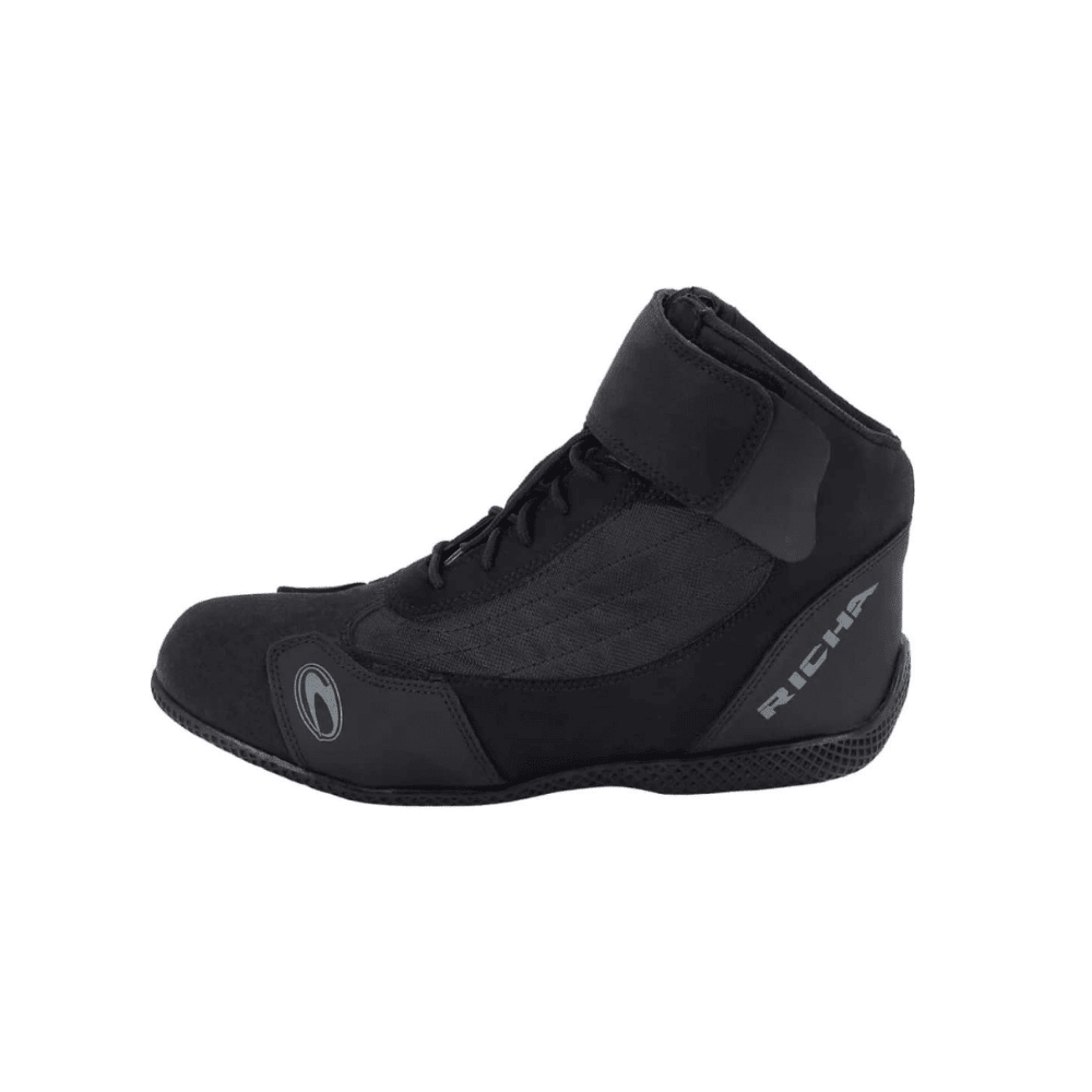 BOTA PARA MOTO RICHA KART EVOLUTION NEGRA CON PROTECCIONES3