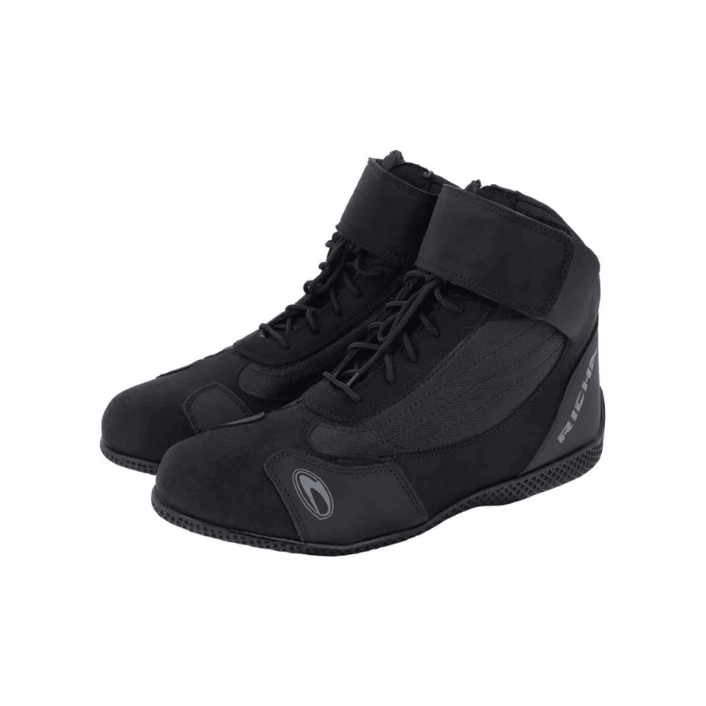 BOTA PARA MOTO RICHA KART EVOLUTION NEGRA CON PROTECCIONES1