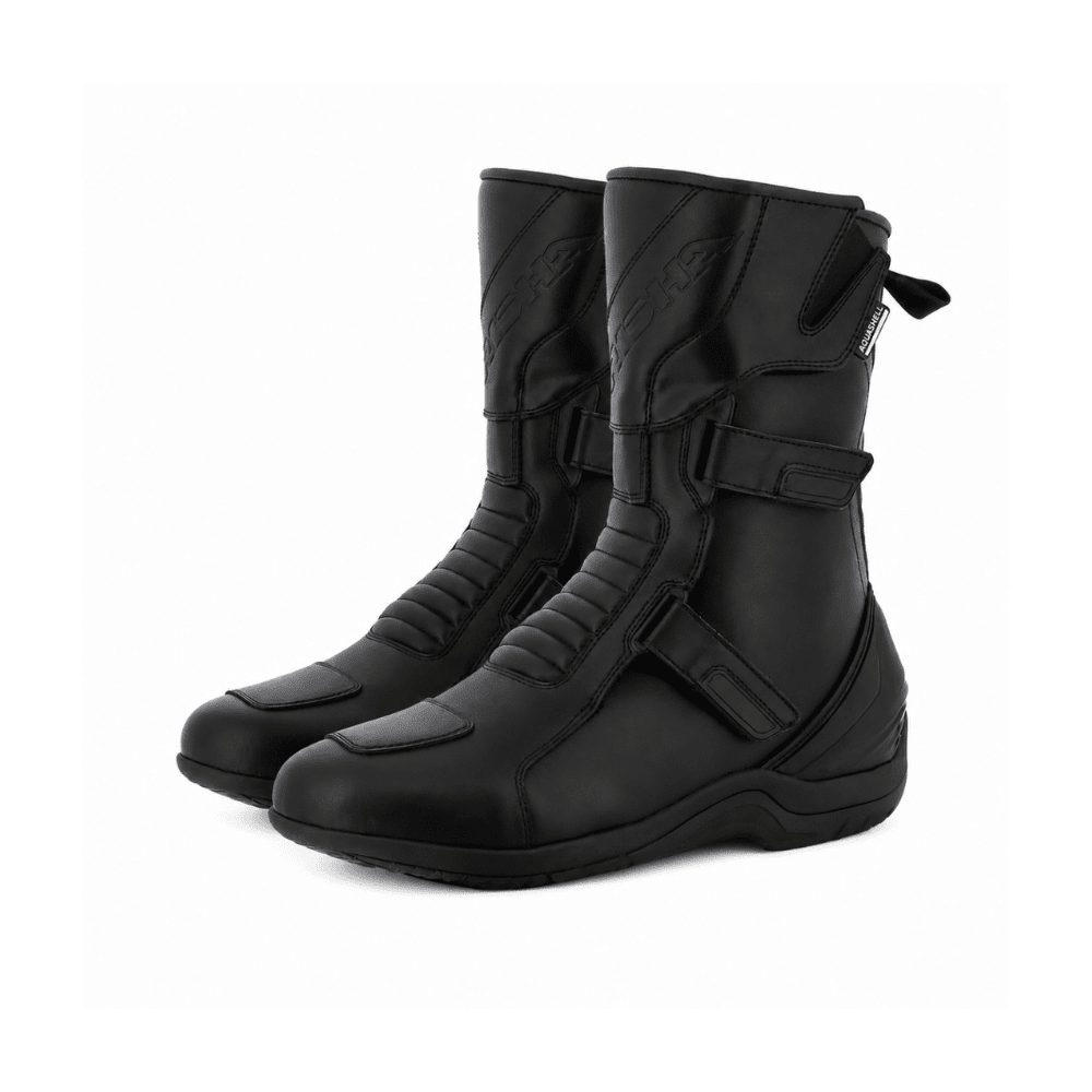 BOTA PARA MOTO RICHA WALKER WP IMPERMEABLE NEGRA1