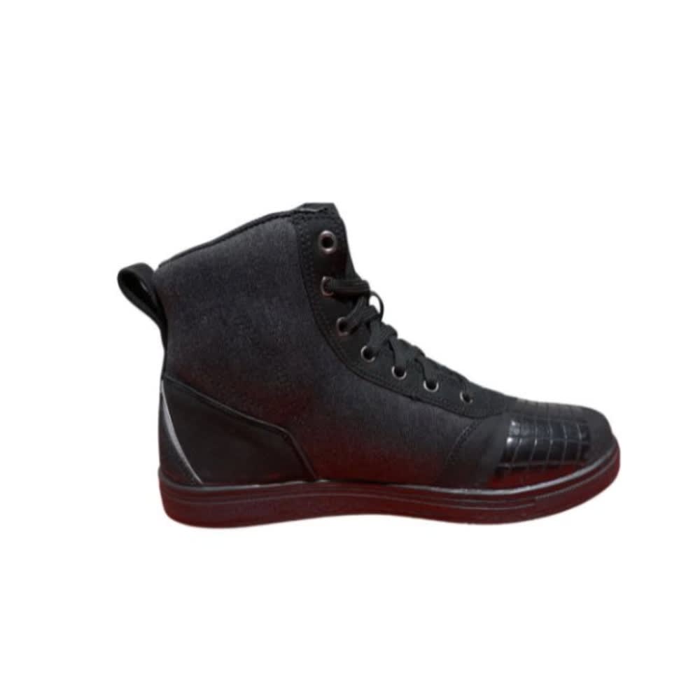 BOTA ZAPATILLA PARA MOTO WINDESIGN LIBERTY NEGRA GRIS3