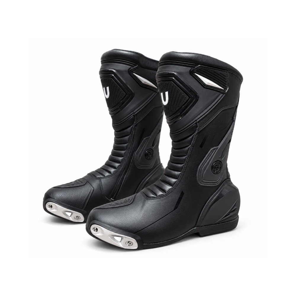 BOTA PARA MOTO WINDESIGN LONGWAY CUERO NEGRA1