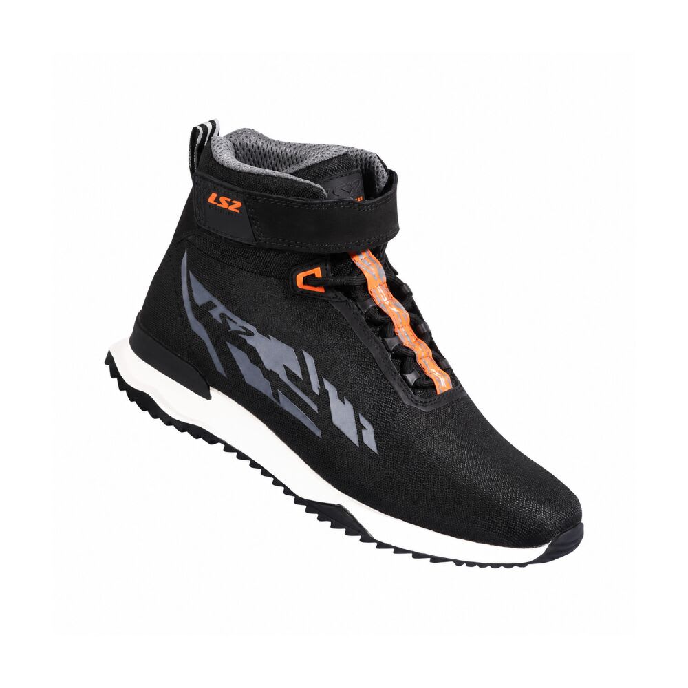 BOTA LS2 ACRUX NEGRA NARANJA HOMBRE4