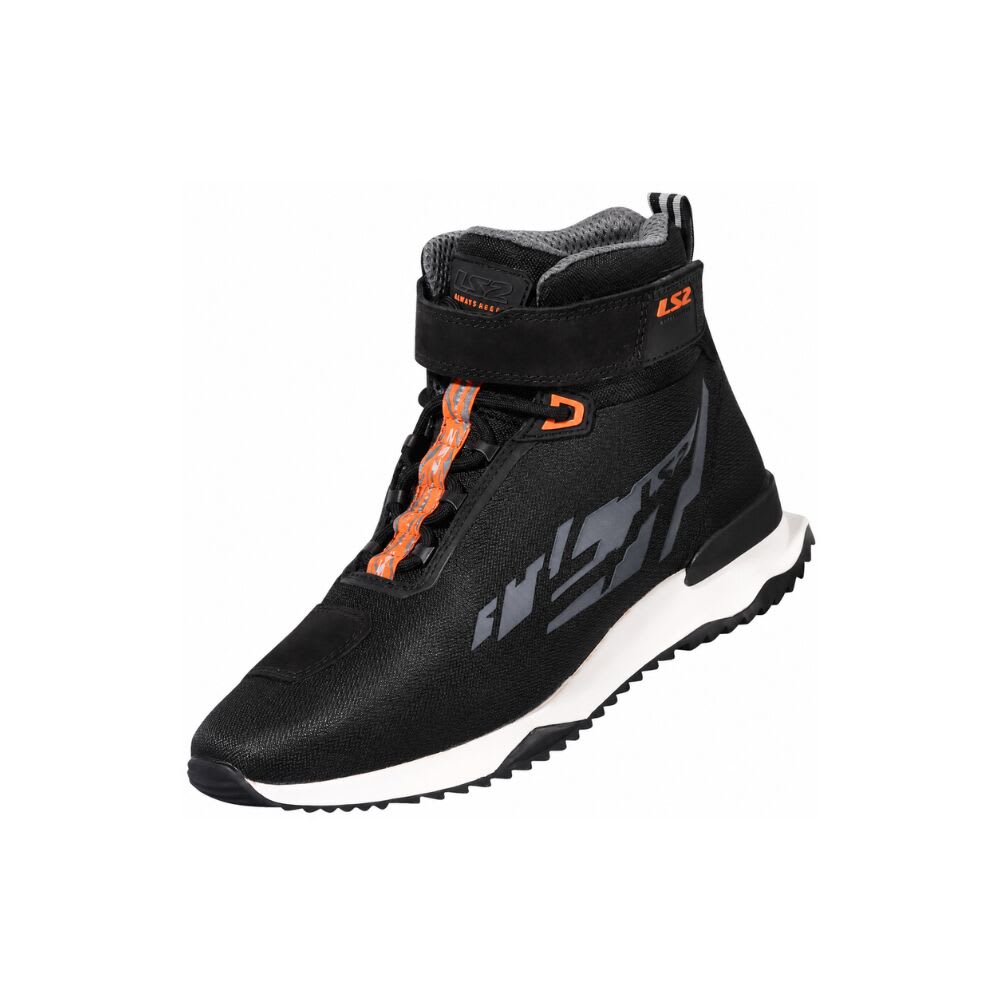 BOTA LS2 ACRUX NEGRA NARANJA HOMBRE2