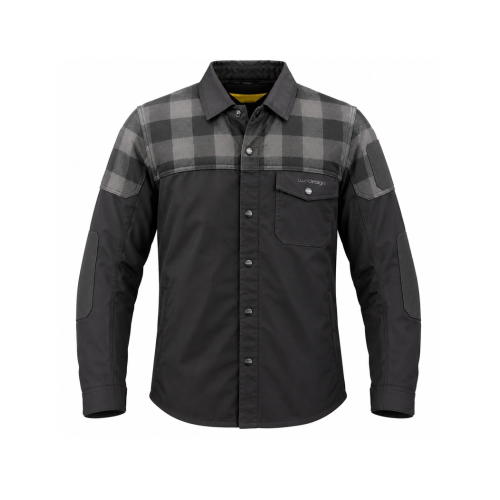 CAMISA PARA MOTO WINDESIGN LEÑADORA NEGRA1