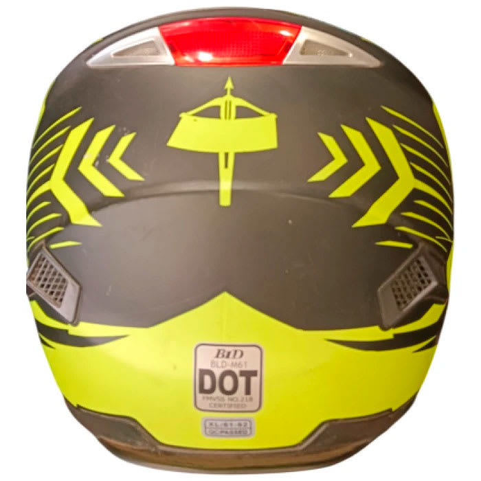 CASCO INTEGRAL GHB M-61 NEGRO AMARILLO MICA OSCURA | PROTECCIÓN Y ESTILO4