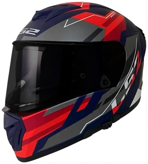 Casco Integral Ls2 Ff390 Breaker Evo Beta Rojo Azul Matte1