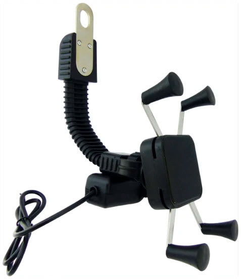 Porta celular Con Brazo Para Espejo De Moto, Con USB1