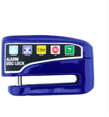Candado Freno De Disco Con Alarma Para Moto azul1