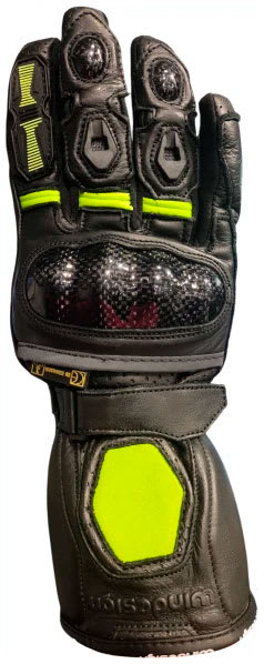 guante moto unisex tigger verde flúor1