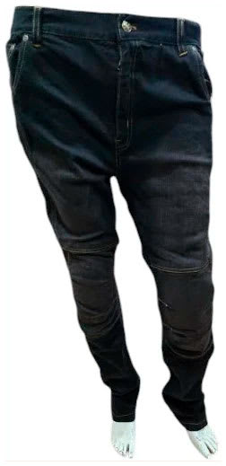 Pantalón de moto tipo Jeans negro con Kevlar1