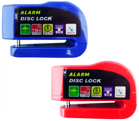 Candado Para Freno De Disco Con Alarma Llaves 6 MM1
