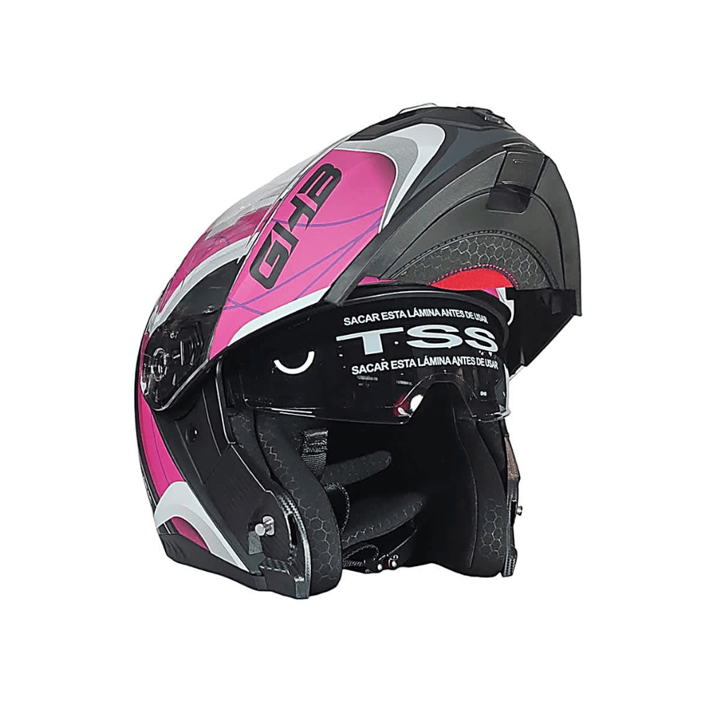 CASCO ABATIBLE GHB 166 ARAC NEGRO ROSA1