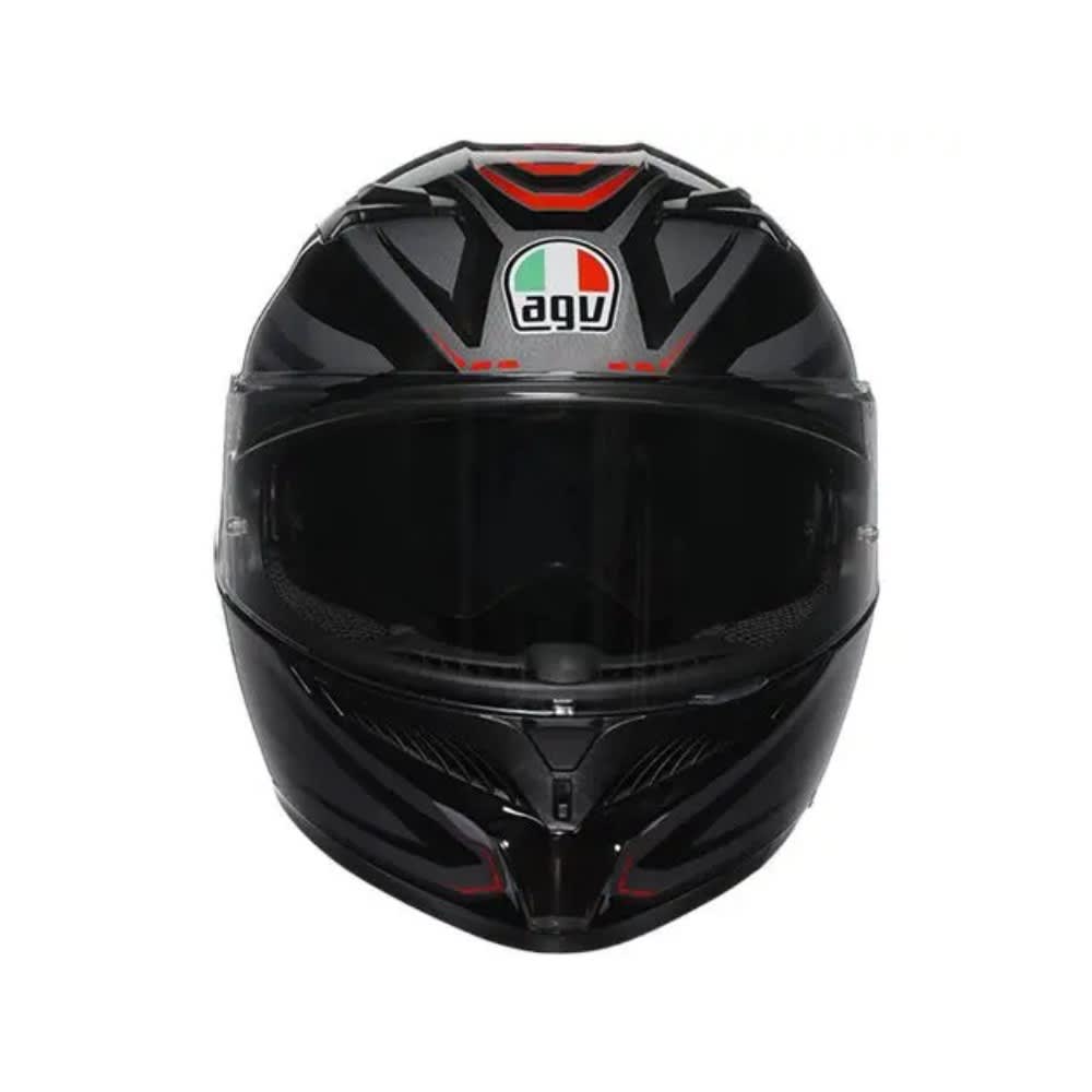 CASCO INTEGRAL AGV K3 2023 SYTH NEGRO ROJO ECE 22.063