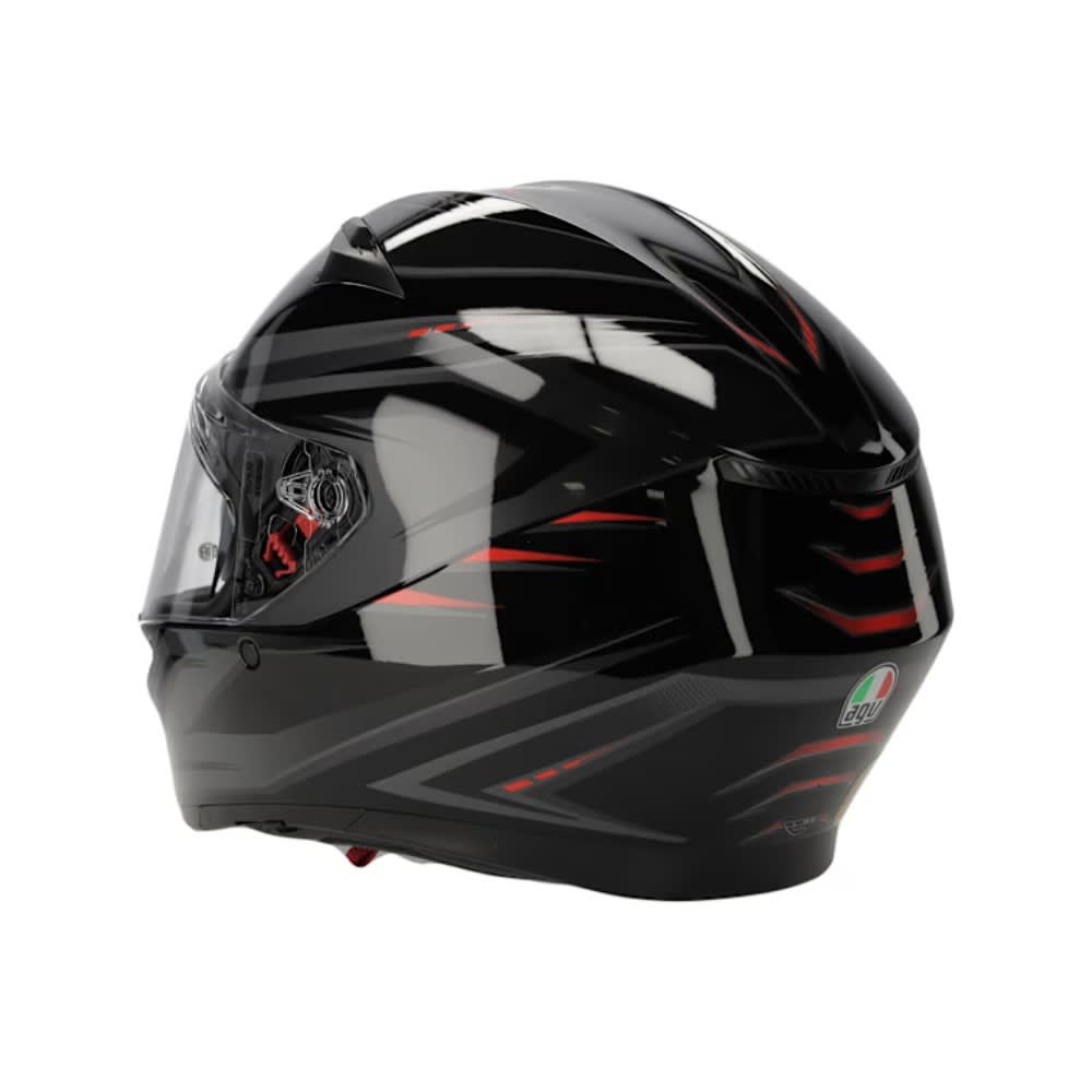 CASCO INTEGRAL AGV K3 2023 SYTH NEGRO ROJO ECE 22.065