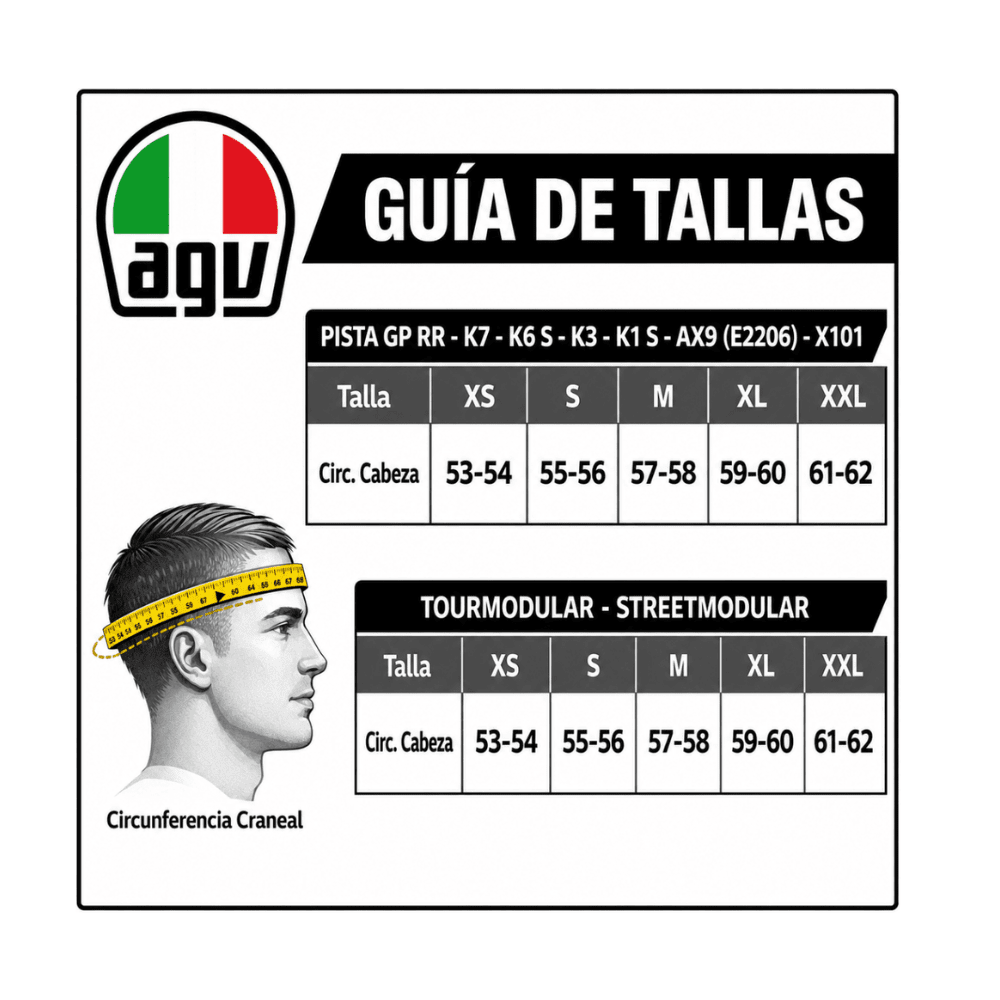 CASCO INTEGRAL AGV K1 NEGRO MATE ADN RACING6