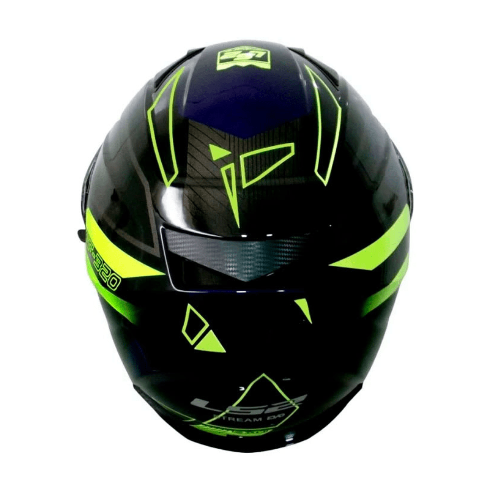 CASCO PARA MOTO LS2 FF320 STREAM EVO EXO NEGRO AMARILLO CON VISOR SOLAR2