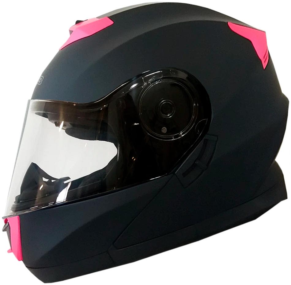 Casco Abatible Ghb 160 Negro Rosado1